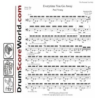 Paul Young - Everytime You Go Away | Drum Sheet Music